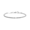 Bracciale Marlù tennis con zircone centrale 2BR0106W in acciaio