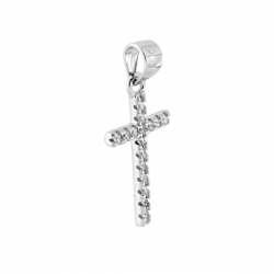 Collana con ciondolo croce in argento