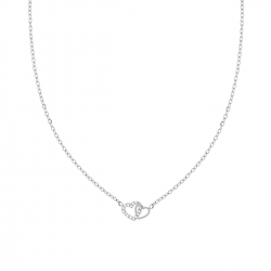 Collana in acciaio con ciondolo cuori