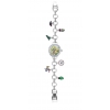 Orologio Mizzica in metallo silver con bracciale e charms MJ102B