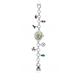 Orologio Mizzica in metallo silver con bracciale e charms MJ102B