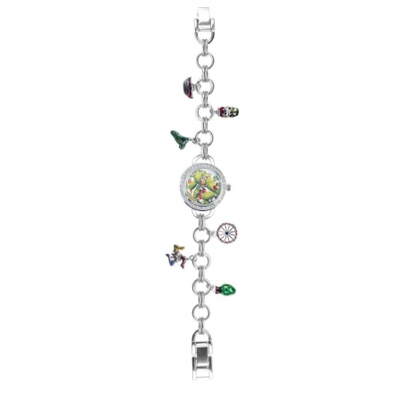 Orologio Mizzica in metallo silver con bracciale e charms MJ102B
