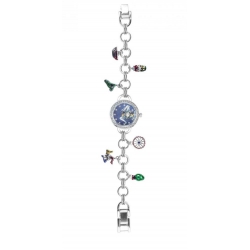Orologio Mizzica in metallo silver con bracciale e charms MJ135