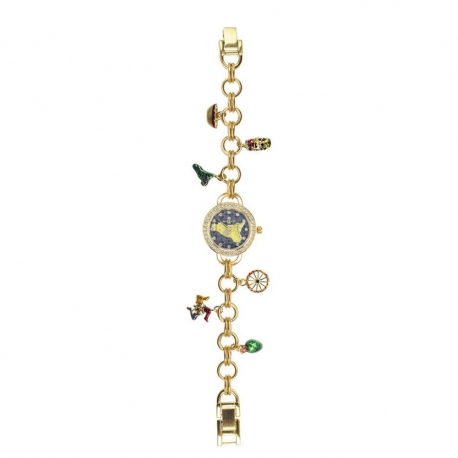 Orologio Mizzica in metallo gold con bracciale e charms MJ162