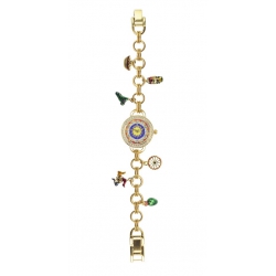 Orologio Mizzica in metallo gold con bracciale e charms MJ130