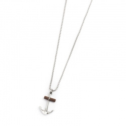 Collana uomo Marlù con ciondolo ancora ref.4CN1626M