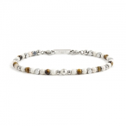 Bracciale Marlù uomo con pietre ref. 1BR0010