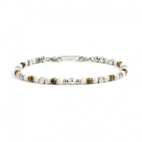 Bracciale Marlù uomo con pietre ref. 1BR0010