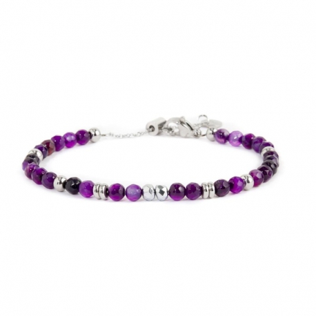 Bracciale Marlù in agata sfaccettata viola ref. 2BR0094P