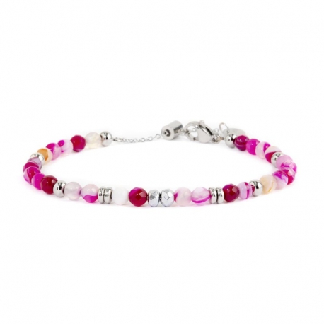 Bracciale Marlù in agata sfaccettata rosa ref. 2BR0094LF