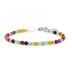 Bracciale Marlù in agata sfaccettata multicolor ref. 2BR0094RGB
