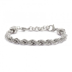 Bracciale Marlù catena corda 30BR0014 in acciaio