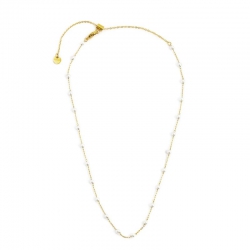 Collana Marlù donna in acciaio gold con perline 2CA0031GW
