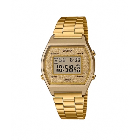 Orologio Casio Vintage B640WGG-9D dorato con glitter