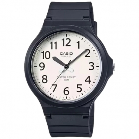 Orologio Casio MW-240-7BVDF in resina nera