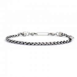 Bracciale Marlù uomo in acciaio catena sonaglio 4BR1836