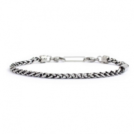 Bracciale Marlù uomo in acciaio catena sonaglio 4BR1836
