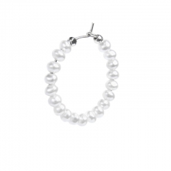 Mono orecchino Marlù a cerchio con perle irregolari 33OR0060W
