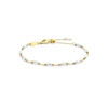 Bracciale Marlù catena acciaio dorato con perle 33BR0048GW