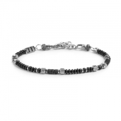 Bracciale uomo Marlù con pietre 33BR0033N