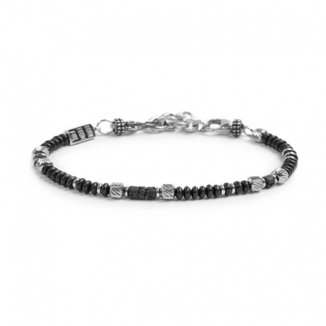 Bracciale uomo Marlù con pietre 33BR0033N