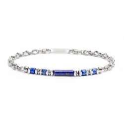 Bracciale uomo Marlù con elementi in pietra 30BR0016B