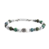 Bracciale uomo Marlù acciaio e pietre 13BR113