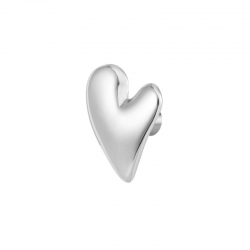 Orecchino Marlù a lobo in acciaio con cuore ref 33OR0089