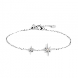 Bracciale Marlù donna in acciaio con rosa dei venti ref 33BR0013