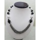 COLLANA DI PIETRE DURE AGATA BIANCA E ONICE