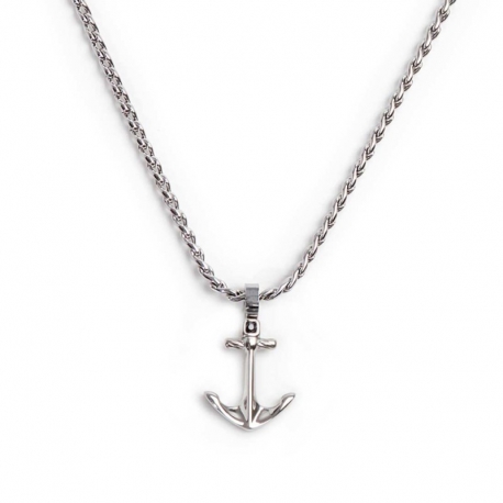 Collana uomo Marlù con ciondolo ancora 30CN0007N