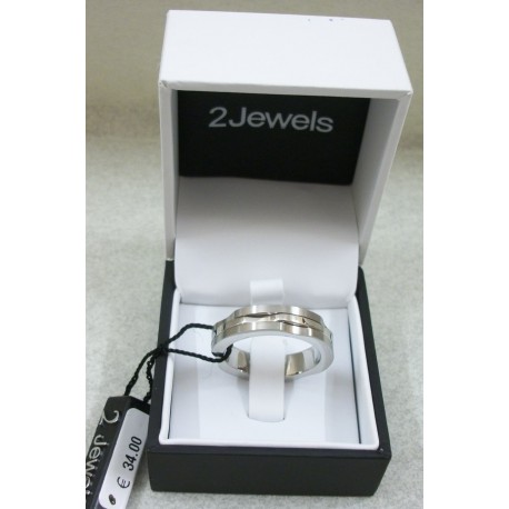 2JEWELS ANELLO UOMO IN ACCIAIO REF.221024