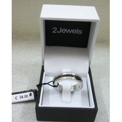 2JEWELS ANELLO UOMO IN ACCIAIO E PVD NERO REF.221023